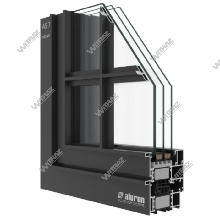 ALUMINUM ENTRANCE DOORS - ALURON AS 75 Industrial