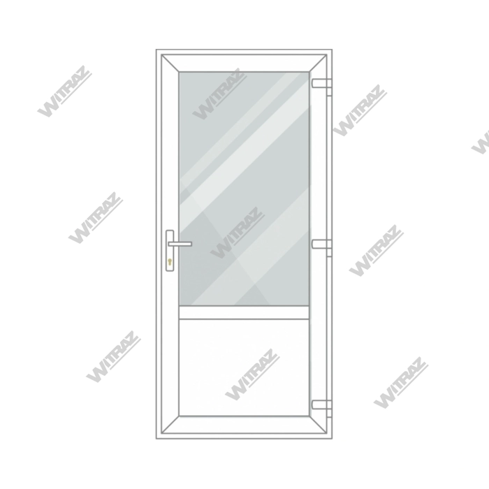 Ieejas PVC durvis - Ieejas PVC durvis (stikls + PVC)