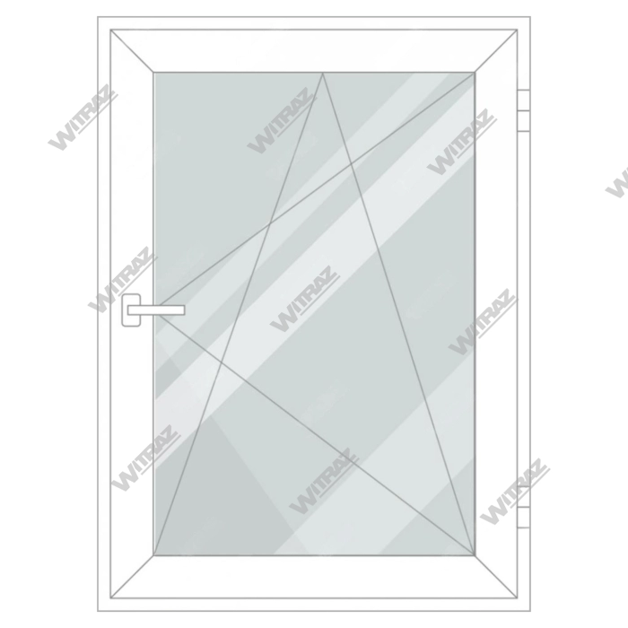 PVC logi no noliktavas - Viendaļīgs PVC logs, verams 3 pozīcijās