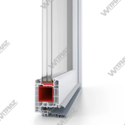  PVC ĀRDURVIS - Aluplast 85 mm