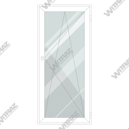  PVC balkona durvis no noliktavas - PVC balkona durvis (stikls)