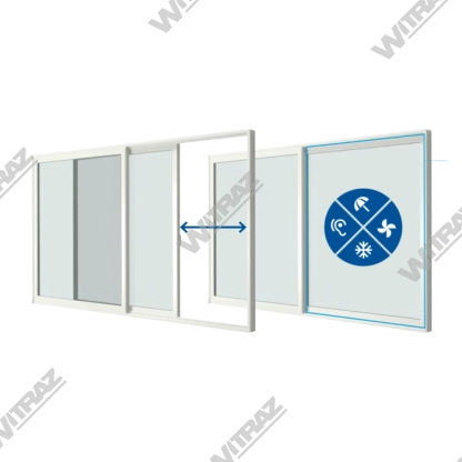  BĪDĀMĀS DURVIS HST / PATIO - GEALAN SMOOVIO®