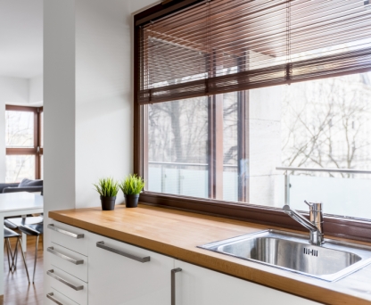  Horizontālās žalūzijas - Koka horizontālās žalūzijas