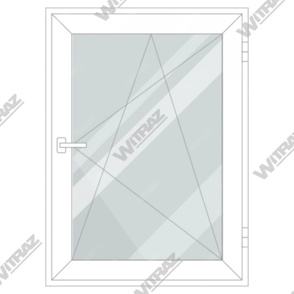  PVC logi no noliktavas - Viendaļīgs PVC logs, verams 3 pozīcijās